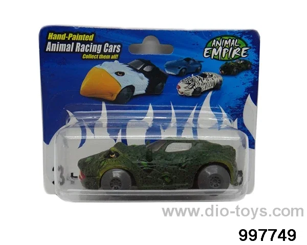 Friction/Pull Back Animal Sport Car- Snake in Blister card