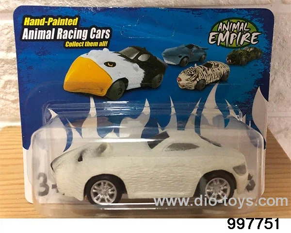 Inertia/return animal sports car - polar bear in Blister card