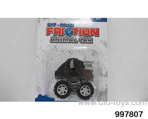 Inertia/return animal vehicle - bison in Blister card