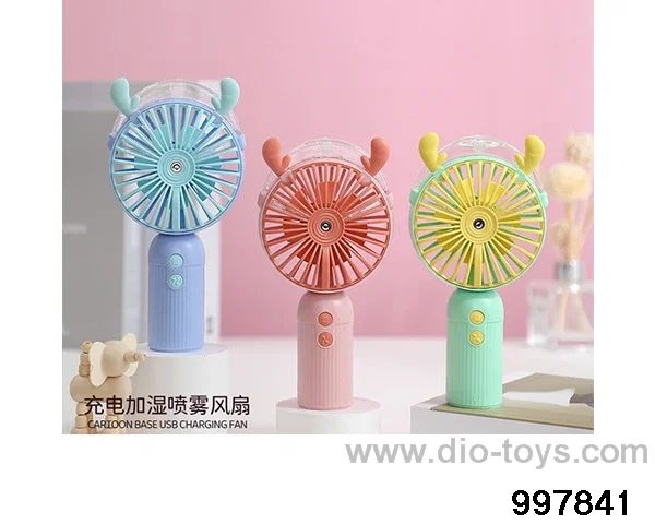 Cute deer handheld spray fan in color box