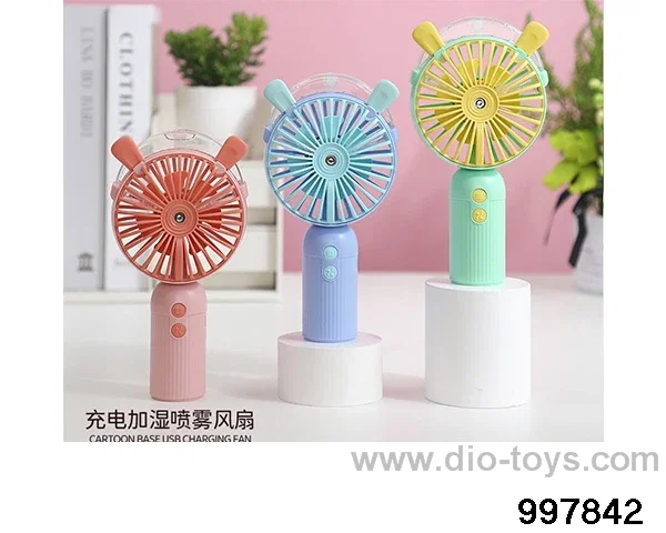 Cute Rabbit Hand held spray Fan in color box