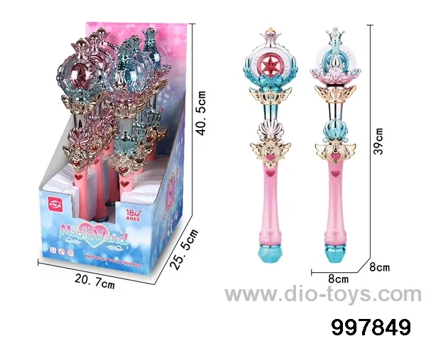 6pcs magic wand with light/music