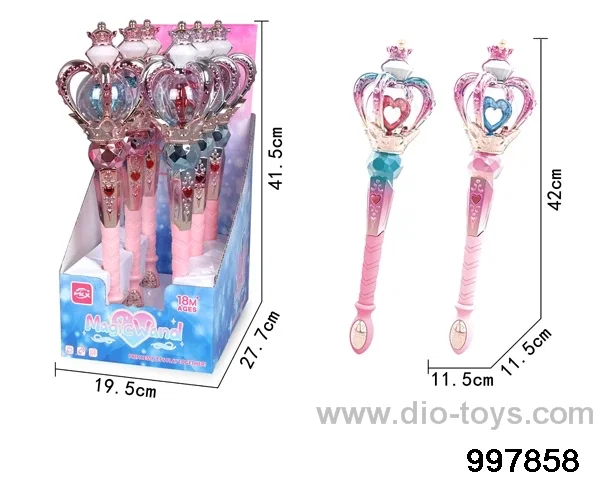 6pcs magic wand with light/music