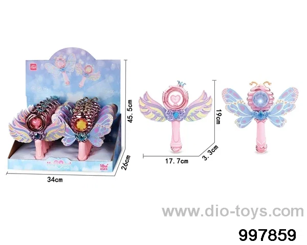 12pcs magic wand with light/music