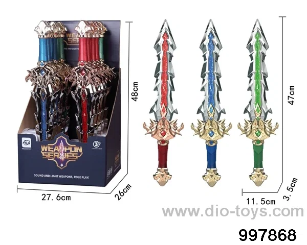 10pcs Weapon Play Set with Light & Sound
