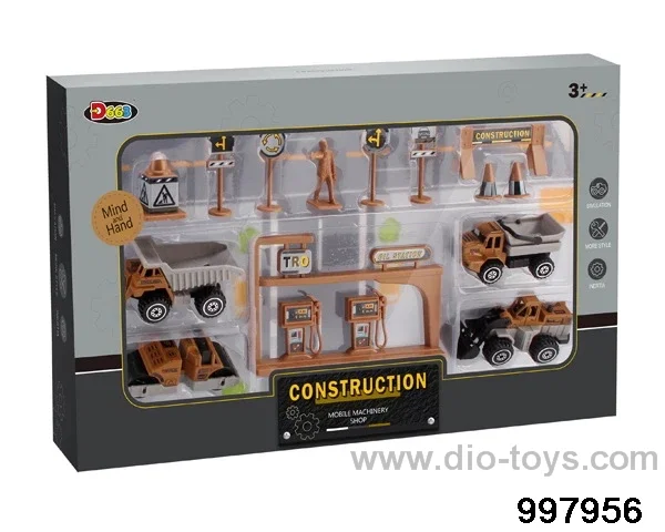 1:64 free wheel alloy engineering car