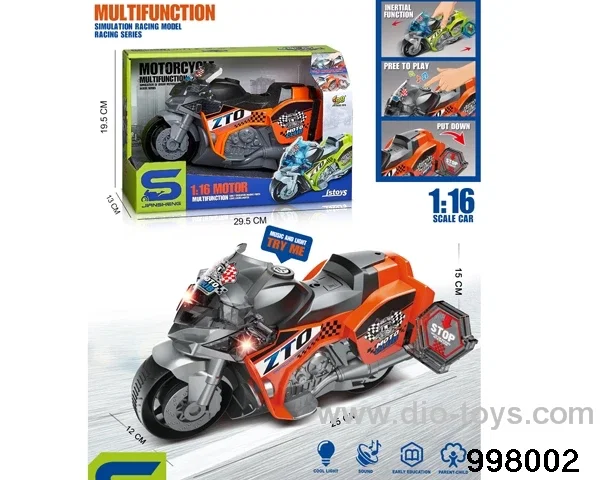 free wheel motorcycle with light/sound