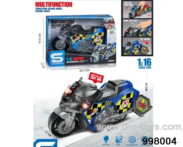 free wheel motorcycle with light/sound