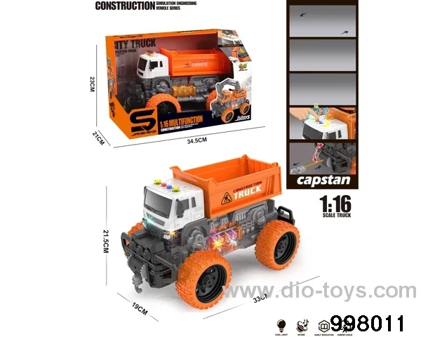 1:16 friction truck with light/music