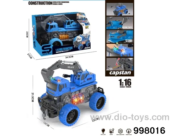 1:16 friction truck with light/music