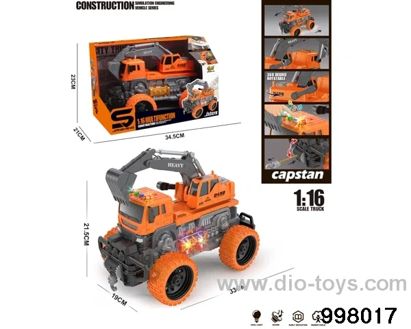 1:16 friction truck with light/music