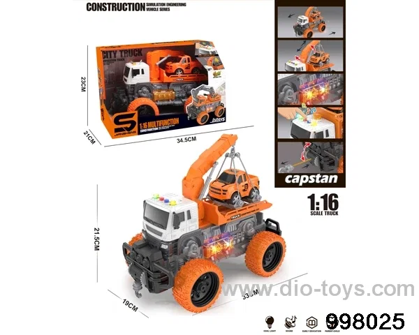 1:16 friction truck with light/music