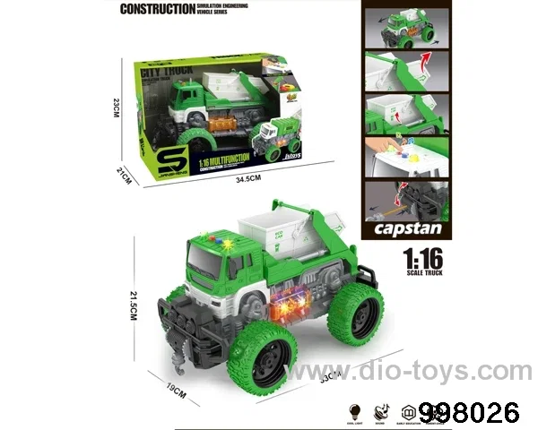 1:16 friction truck with light/music