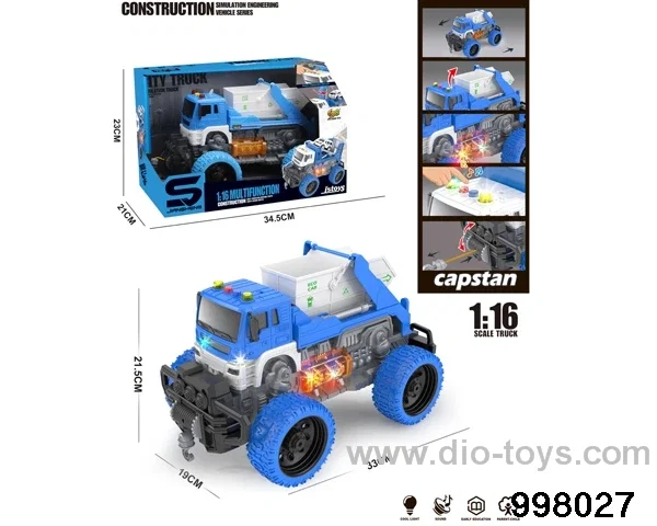 1:16 friction truck with light/music