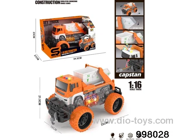 1:16 friction truck with light/music