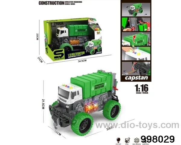 1:16 friction truck with light/music