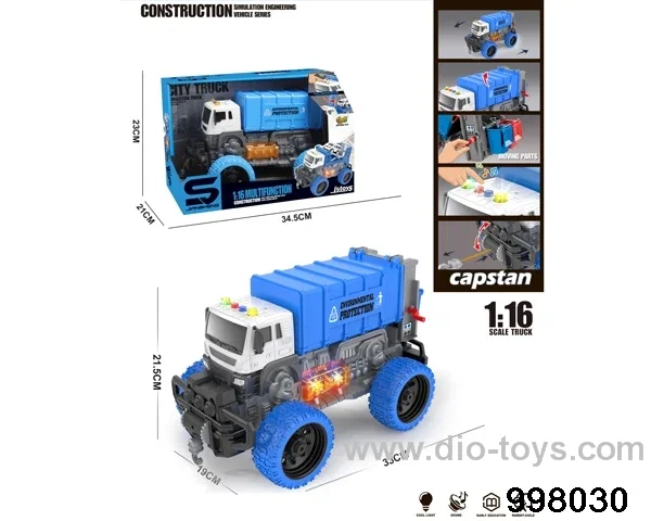 1:16 friction truck with light/music
