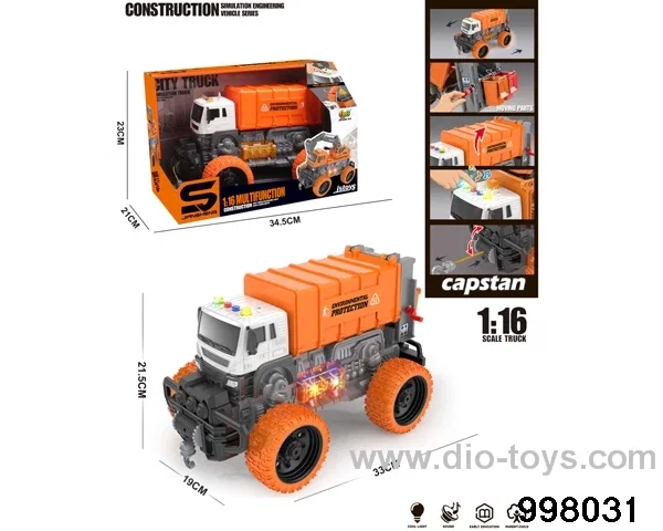 1:16 friction truck with light/music