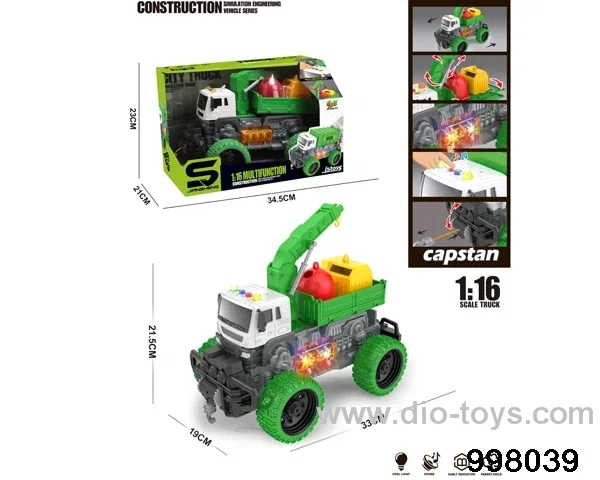 1:16 friction truck with light/music