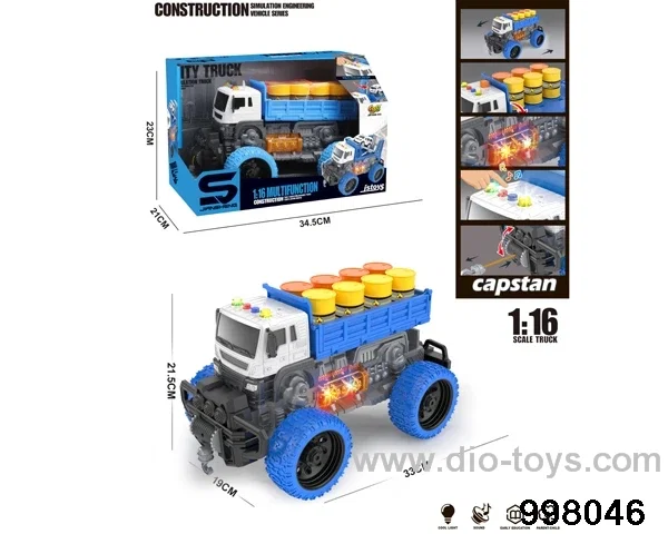 1:16 friction truck with light/music