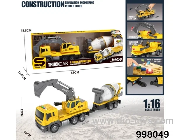 1:16 friction truck with light/music