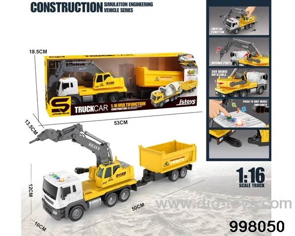 1:16 friction truck with light/music