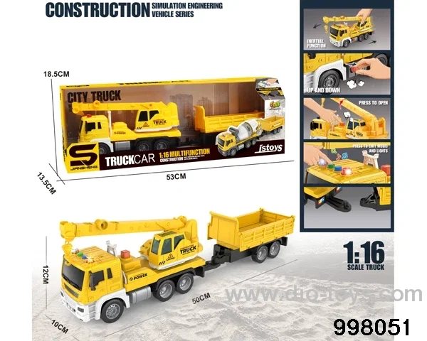 1:16 friction truck with light/music