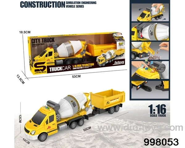 1:16 friction truck with light/music