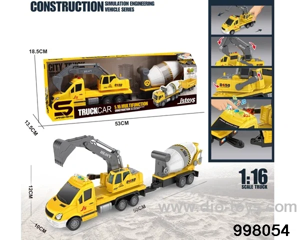 1:16 friction truck with light/music