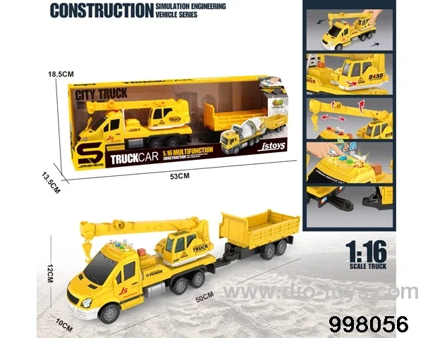 1:16 friction truck with light/music