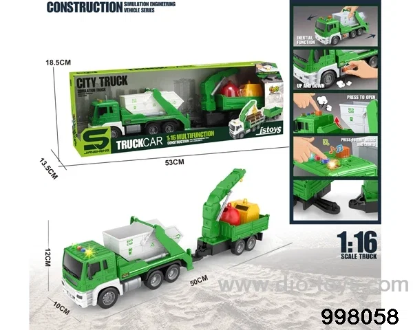 1:16 friction truck with light/music
