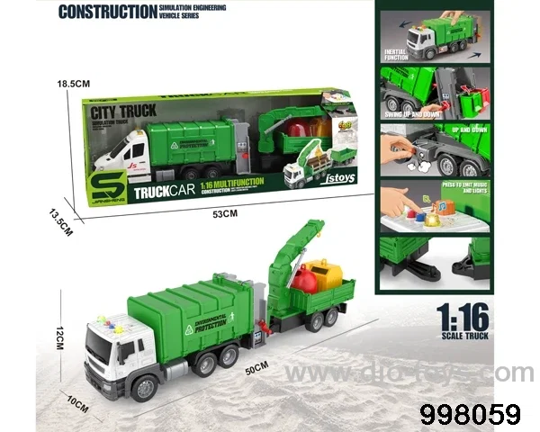 1:16 friction truck with light/music