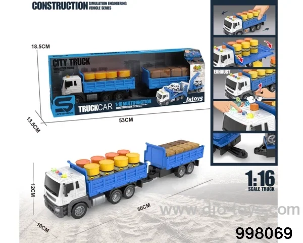 1:16 friction truck with light/music