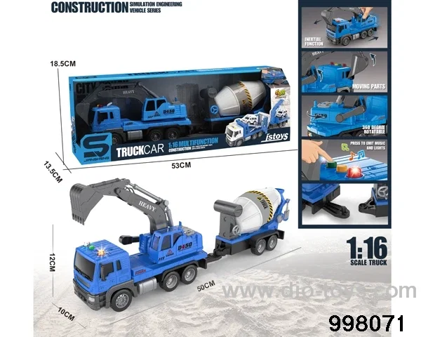 1:16 friction truck with light/music