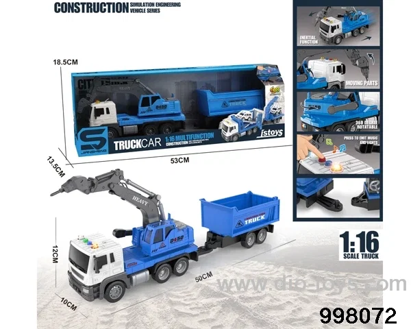 1:16 friction truck with light/music