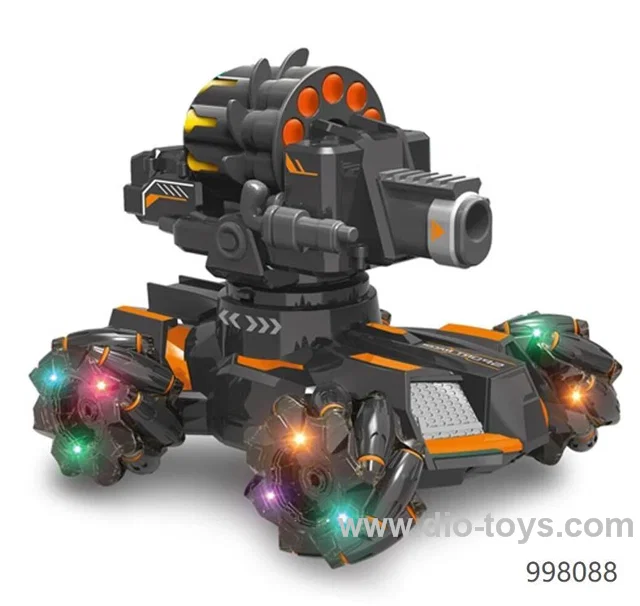 2.4G lateral remote control soft bomb stunt vehicle single remote control version