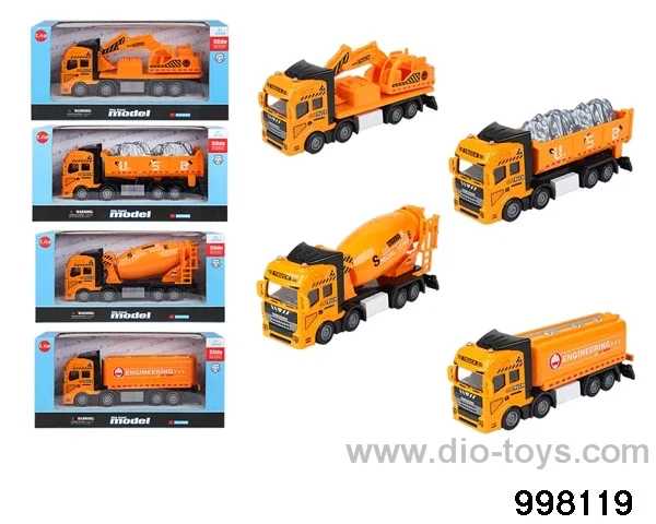 1:38 pull back alloy car