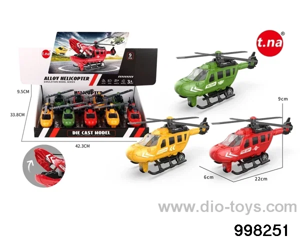 9pcs friction alloy plane