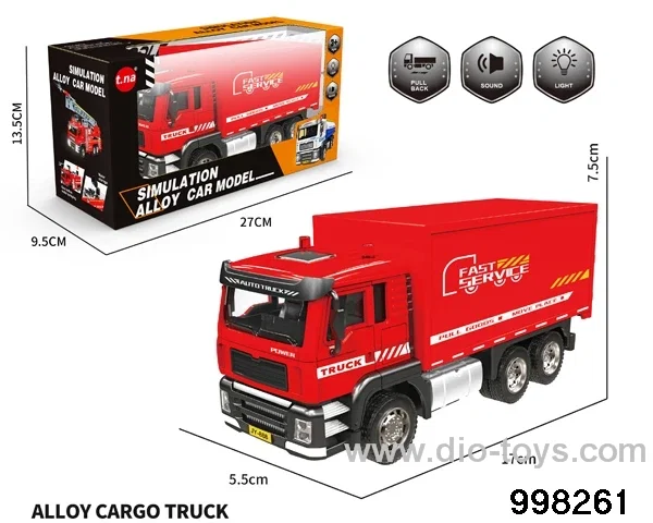 1:24 pull back alloy car with light/sound