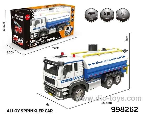 1:24 pull back alloy car with light/sound