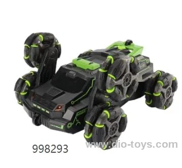Double remote control six-wheel hip swinging stunt car remote control car_x000D_
_x000D_