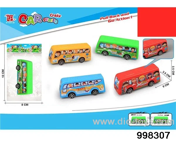 4-color Huili Cartoon Bus in opp bag