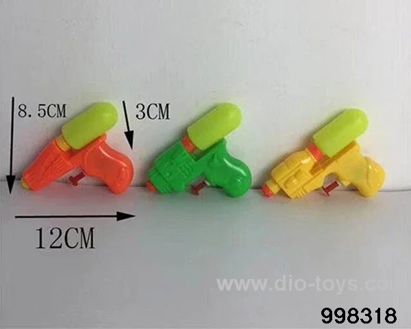 THREE SOLID COLOR SINGLE NOZZLE WATER GUNS MIXED (GCC) in opp bag