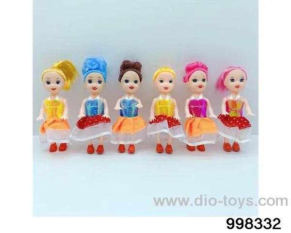 Three inch and a half full-size Kelly dolls in opp bag