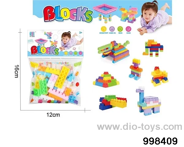 Large grain building block in opp bag
