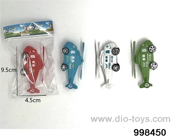 Huili military helicopter 4-color mixed installation in opp bag