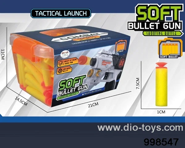 100pcs 7.5cm Soft Bullet
