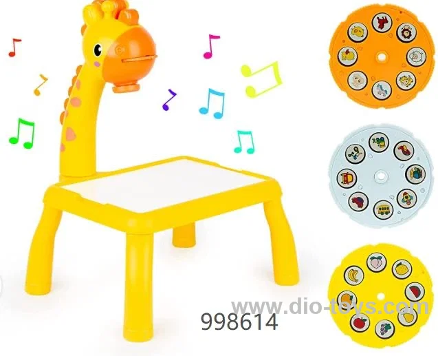 Music projection writing desk study table (giraffe)