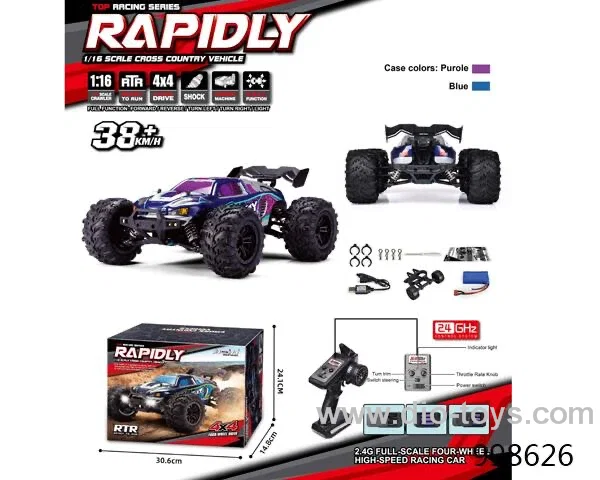 1:16 rc car/include battery/2 colors