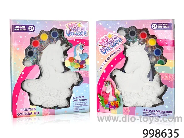 plaster cartoon toys in window box